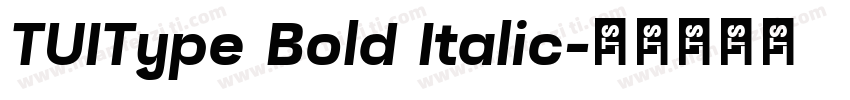 TUIType Bold Italic字体转换